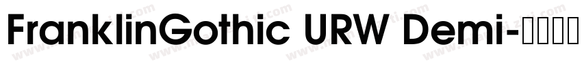 FranklinGothic URW Demi字体转换